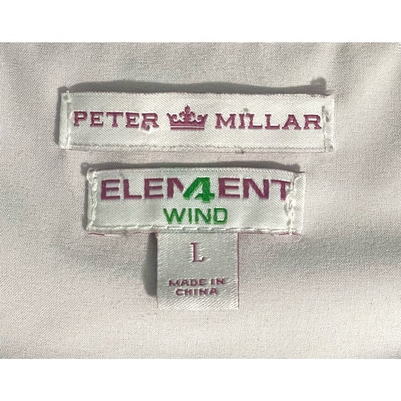 Peter Millar Windbreaker Jacket Purple Large Full-Zip Outdoors Golf Performace - Picture 8 of 10